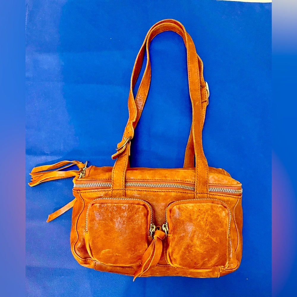 Rust Orange Soft Leather Purse by Chocolat Blu